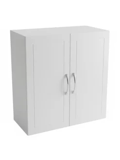 relaxdays Badmöbel|Badezimmermöbel<Hängeschrank in Weiß - (B)60 x (H)60 x (T)30 cm