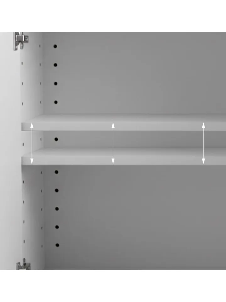 relaxdays Badmöbel|Badezimmermöbel<Hängeschrank in Weiß - (B)60 x (H)60 x (T)30 cm
