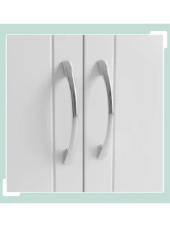 relaxdays Badmöbel|Badezimmermöbel<Hängeschrank in Weiß - (B)60 x (H)60 x (T)30 cm