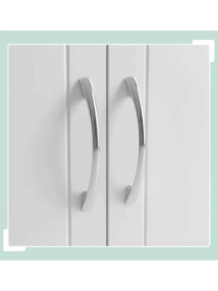 relaxdays Badmöbel|Badezimmermöbel<Hängeschrank in Weiß - (B)60 x (H)60 x (T)30 cm