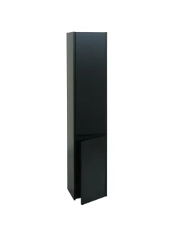 MCW Badezimmermöbel<Hängeschrank L86 2 Türen 3 Fächer, Schwarz
