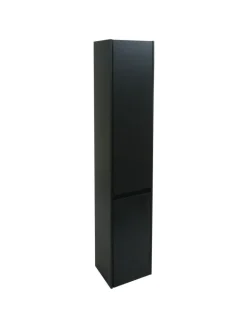 MCW Badezimmermöbel<Hängeschrank L86 2 Türen 3 Fächer, Schwarz