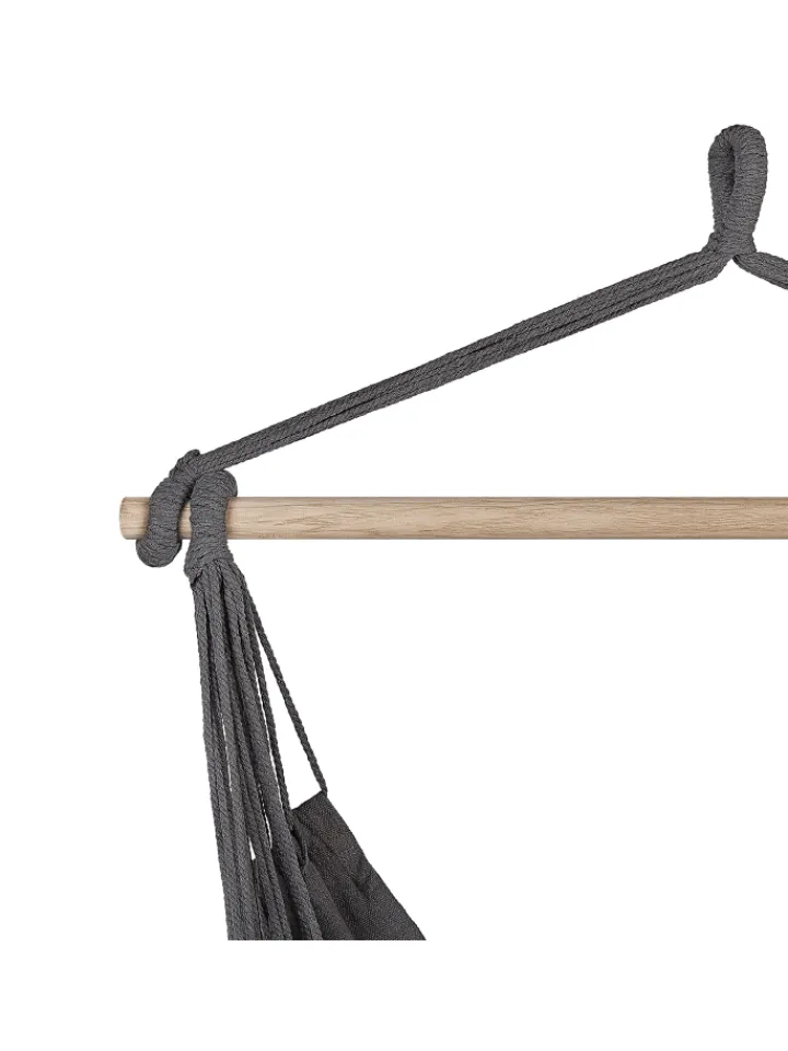 Beliani Gartenmöbel<Hängesessel BONEA in Grau - (W) 95 x (H) 125 x (L) 55 cm