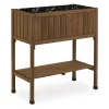 relaxdays Pflanzen & Zubehör<Hochbeet in Braun - (B)74 x (H)80 x (T)38 cm