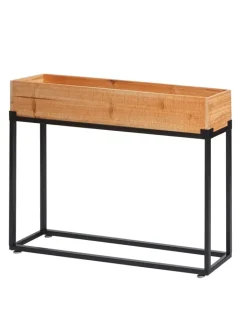 MCW Pflanzen & Zubehör<Hochbeet L32, Gestell schwarz, naturfarben
