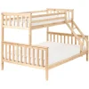 Beliani Betten & Matratzen<Hochbett BIERNE in Braun - (W) 149 x (H) 150 x (L) 210 cm