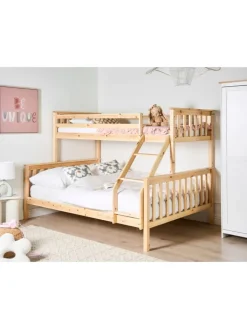 Beliani Betten & Matratzen<Hochbett BIERNE in Braun - (W) 149 x (H) 150 x (L) 210 cm