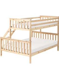 Beliani Betten & Matratzen<Hochbett BIERNE in Braun - (W) 149 x (H) 150 x (L) 210 cm