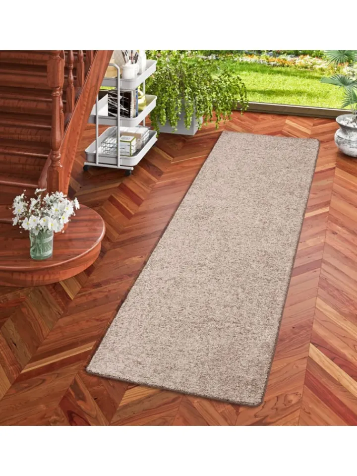 Snapstyle Teppiche & Fußmatten<Hochflor Velours Teppich Läufer Mona in Taupe