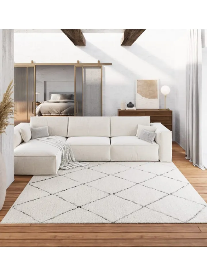 Wecon Home Teppiche & Fußmatten<Hochflorteppich STUDIO two in creme beige