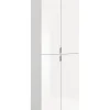 xonox.home Garderoben<Hochschrank (B/H/T: 61x193x34 cm) in weiß und weiß Hochglanz