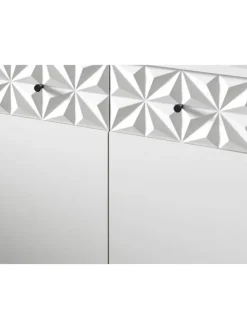 xonox.home Badezimmermöbel<Hochschrank breit in weiß Melamin/weiß Melamin - (B) 70 x (H) 187 x (T) 34