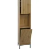 MCW Badmöbel|Badezimmermöbel<Hochschrank O42, Holzoptik natur