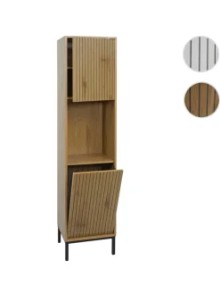 MCW Badmöbel|Badezimmermöbel<Hochschrank O42, Holzoptik natur