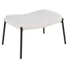 ebuy24 Lammfelle & Co<Hocker Glasgow Weiß 61 x 41 cm