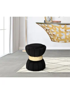 Mauro Ferretti Sitzmöbel<Hocker in Schwarz - (H)44 x Ø 40 cm