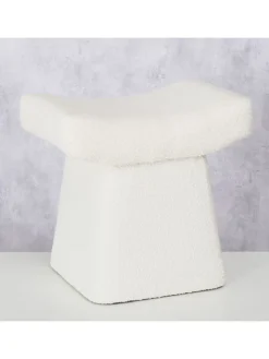 Boltze Sitzmöbel<Hocker "Lidal" in Creme - (B)32 x (H)45 cm