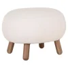 ebuy24 Lammfelle & Co<Hocker Savona Weiß 60 x 50 cm