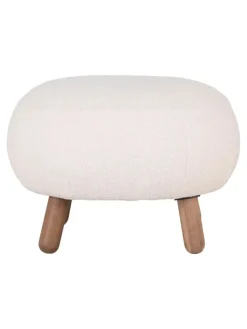 ebuy24 Lammfelle & Co<Hocker Savona Weiß 60 x 50 cm