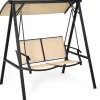 COSTWAY Gartenmöbel<Hollywoodschaukel 2-Sitzer in Beige