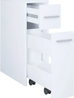 VCM Badezimmermöbel|Badmöbel<Holz Badmöbel Nischenschrank Raumteiler Bad Zalo in Weiß