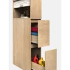 VCM Badezimmermöbel<Holz Badmöbel Nischenschrank Schublade Tasalo in Honig-Eiche