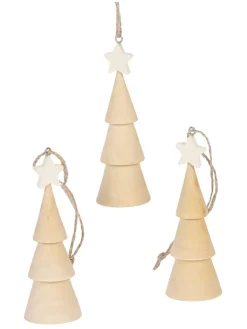 SUNNYSUE Kreativbedarf & Do-It-Yourself<Holzanhänger "Tannenbaum" in Natur