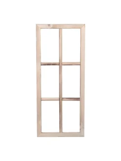 UNUS Gartendekoration<Holzfenster Dekoration Altholz in Grau