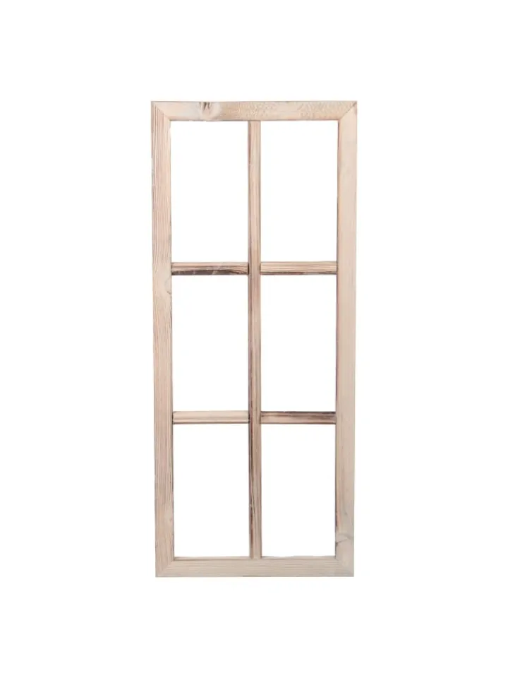 UNUS Gartendekoration<Holzfenster Dekoration Altholz in Grau
