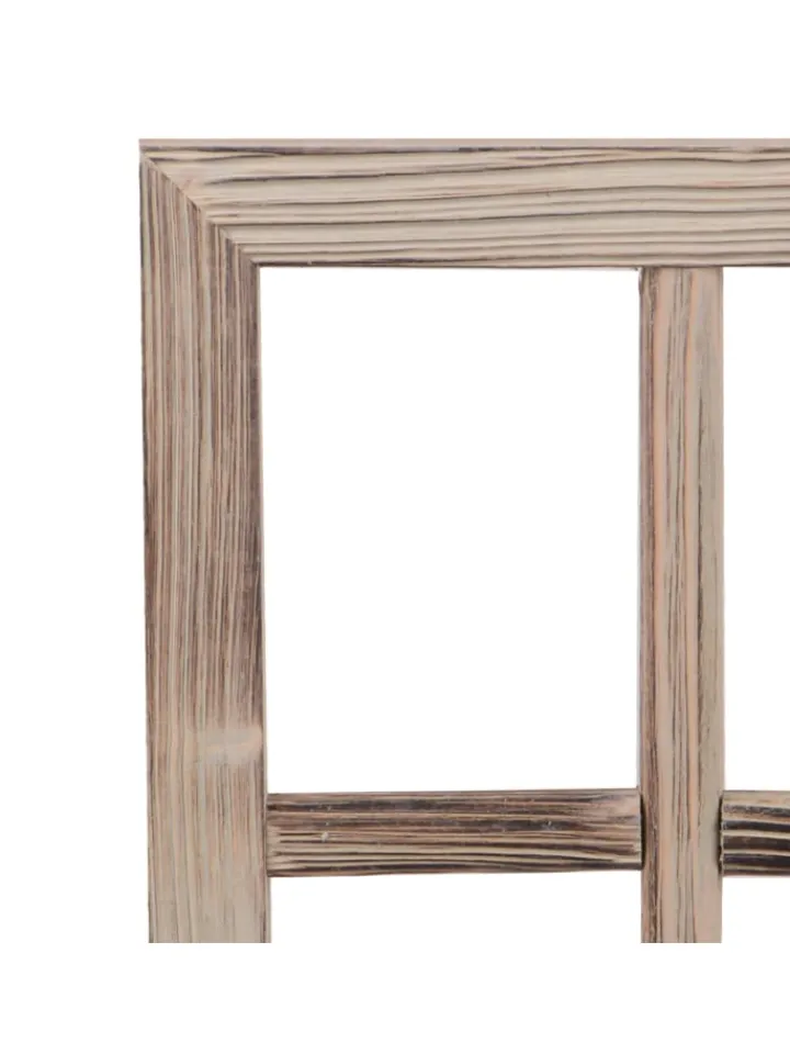 UNUS Gartendekoration<Holzfenster Dekoration Altholz in Grau