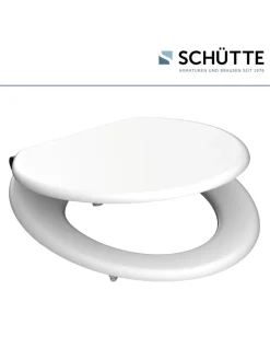 Franz Joseph Schütte Badaccessoires<Holzkern WC-Sitz WHITE, mit Absenkautomatik