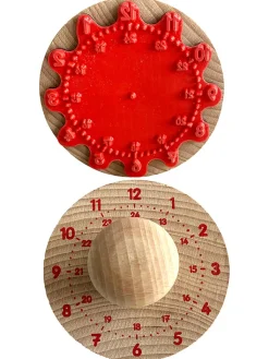 SUNNYSUE Kreativbedarf & Do-It-Yourself<Holzstempel "Uhr" - ab 3 Jahren