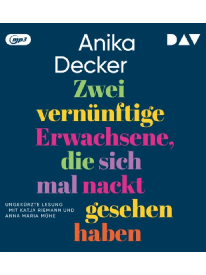 Der Audio Verlag Hörbücher<Hörbuch - Zwei vernünftige Erwachsene, die sich mal nackt gesehen hab