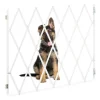 relaxdays Hunde<Hundeabsperrgitter in Weiß - (B)130 x (H)87,5 cm