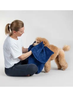 Paikka Hunde<Hunde-Badetuch in Blau
