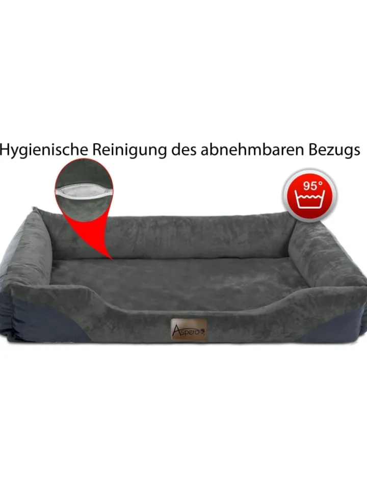 Aspero Hunde<Hundebett Hanko in Anthrazit