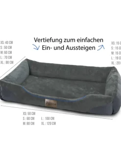Aspero Hunde<Hundebett Hanko in Anthrazit
