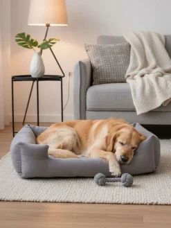 Paws&Whiskers Hunde<Hundebett "Kare" in Grau