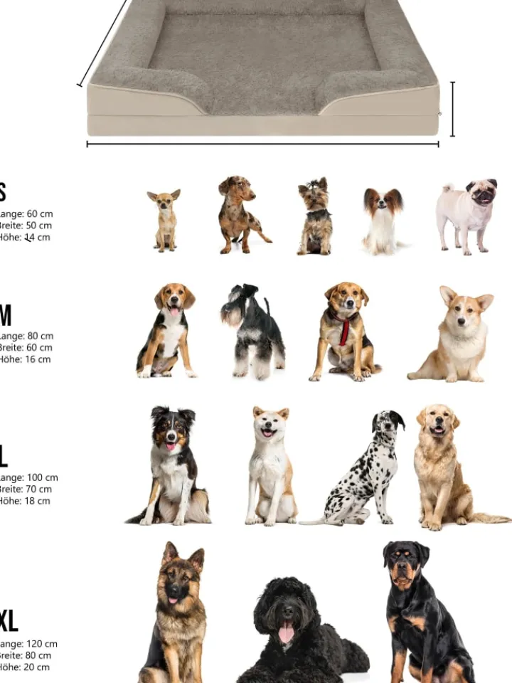 Aspero Hunde<Hundebett Kotka in Beige
