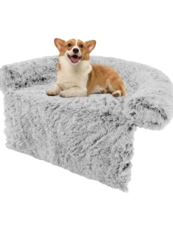 COSTWAY Hunde<Hundebett 101x89x16cm in Grau