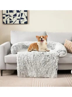 COSTWAY Hunde<Hundebett 101x89x16cm in Grau
