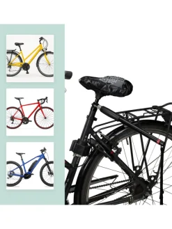 relaxdays Hunde<Hunde-Fahrradleine in Schwarz