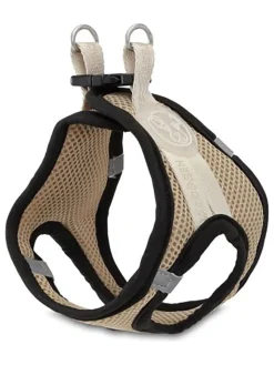 VOV & VUF Hunde<Hundegeschirr in Beige/ Schwarz - (L)26-30 cm