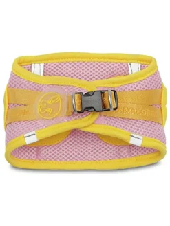 VOV & VUF Hunde<Hundegeschirr in Rosa/ Gelb - (L)26-30 cm