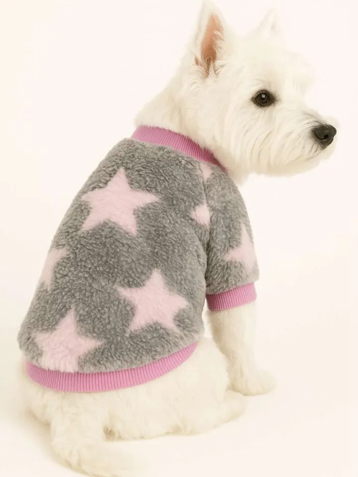 Paws&Whiskers Hunde<Hundehoodie in Grau/ Rosa
