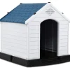 COSTWAY Hunde<Hundehütten M in Weiß