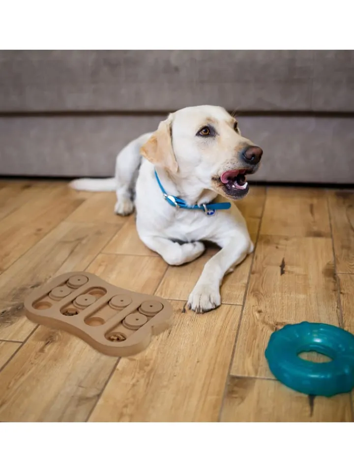 relaxdays Hunde<Hunde-Intelligenzspielzeug in Natur