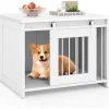COSTWAY Hunde<Hundekäfig 80 x 60 x 60 cm in Weiß