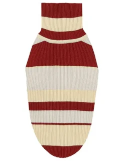 VOV & VUF Hunde<Hundepullover in Bordeaux/ Beige