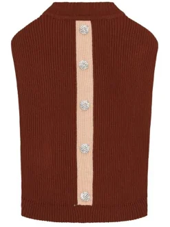VOV & VUF Hunde<Hundepullover in Rot/ Creme